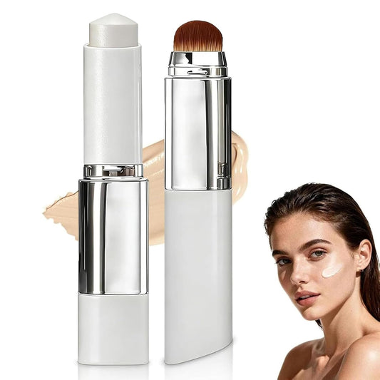 Faccelove-Foundation Stick Mit Pinsel, Color Changing Foundation Mit LSF 15, 2 in 1 Farbwechselnder Fondotinta Coreano, Korean Foundation Makeup Für Alle Hauttypen